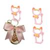 Yjcnelcr Cat-Shaped Carabiner Clasps, 15 Pieces view 2