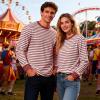 Men’s Red-and-White Striped Raglan Shirt view 2