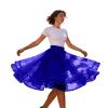 Women's Short Blue Tulle Petticoat Tutu Skirt, Size S view 4