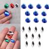 Yjcnelcr Teardrop-Shaped Crystal Beads, Jewels, Embellishments, Headwear Accessories, Coated Back, Faceted view 2