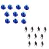 Yjcnelcr Teardrop-Shaped Crystal Beads, Jewels, Embellishments, Headwear Accessories, Coated Back, Faceted view 3