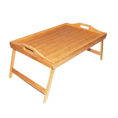 Foldable Bamboo Bed Tray Table, Laptop Stand & Serving Table