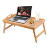 Foldable Bamboo Bed Tray Table, Laptop Stand & Serving Table view 2