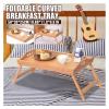 Foldable Bamboo Bed Tray Table, Laptop Stand & Serving Table view 3