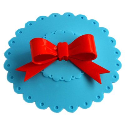 Se Bowknot Silicone Drink Cup Lid, Dark