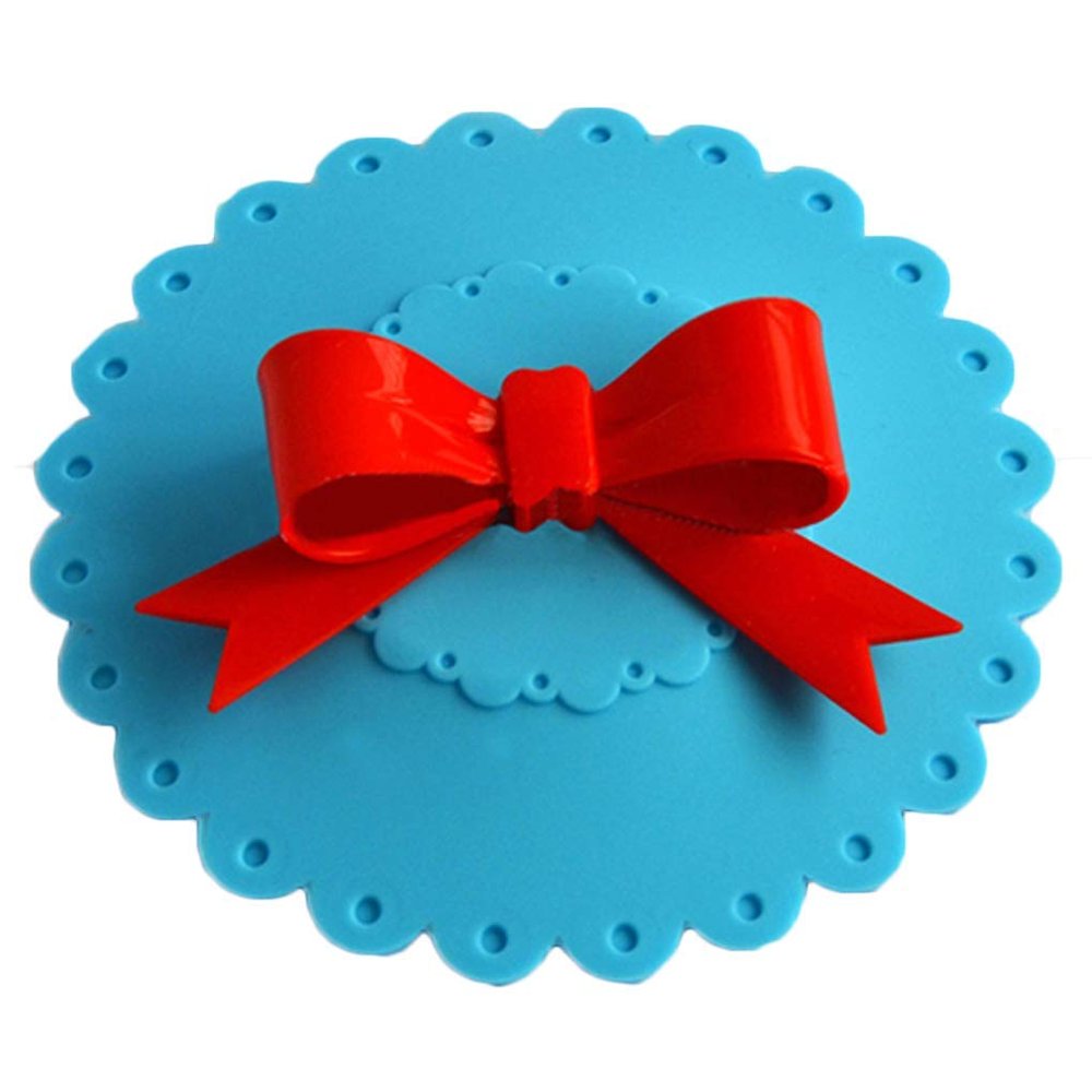Se Bowknot Silicone Drink Cup Lid, Dark