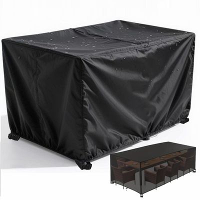 PVPQPR Weatherproof Patio Furniture Cover 340 x 130 x 70 cm, 600D Oxford Fabric