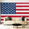 American Flag Wood Plank 3D Photo Wallpaper, Non-Woven, Red and White, 250 x 175 cm view 1