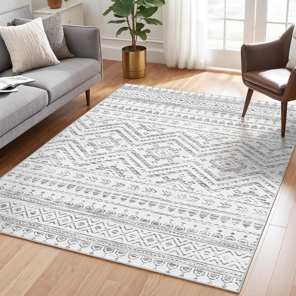 Modern Neutral-Style Rug, 180 x 300 cm, Gray