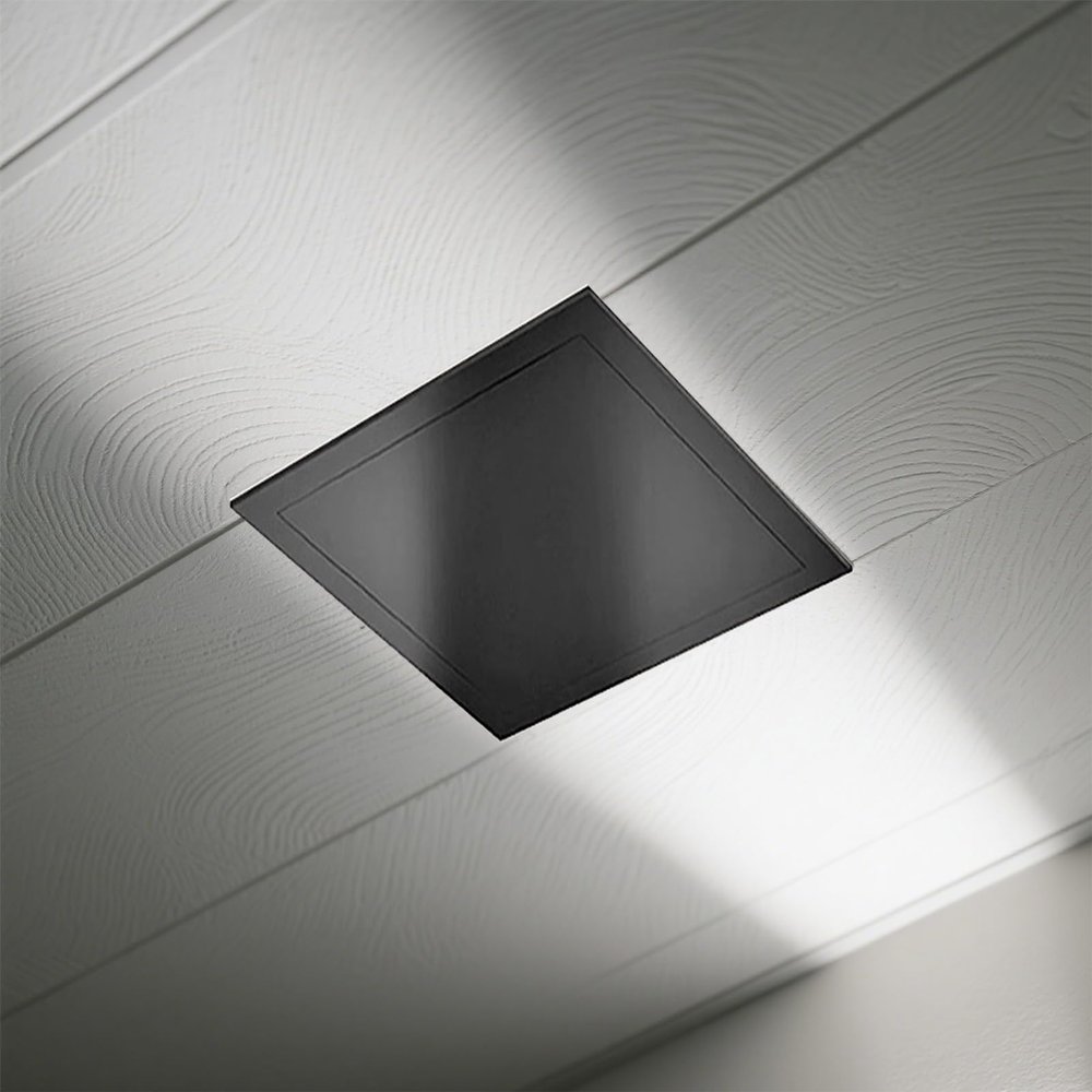 Generic Roof Hatch, Black Metal Access Door with Touch Latch, Concealed Attic Hatch for Electrical and Plumbing Installations (550 x 700 mm)
