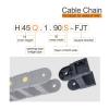 FQ FJT Cable Carrier Chain Bracket for H45 Series H45Q.1.S H45F.1.S, 45 mm Internal Height view 4