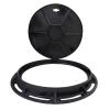 Heavy-Duty Round Septic Tank Cover and Base, Ductile Iron, 40.99 cm, Supports 5/10 Tons view 1