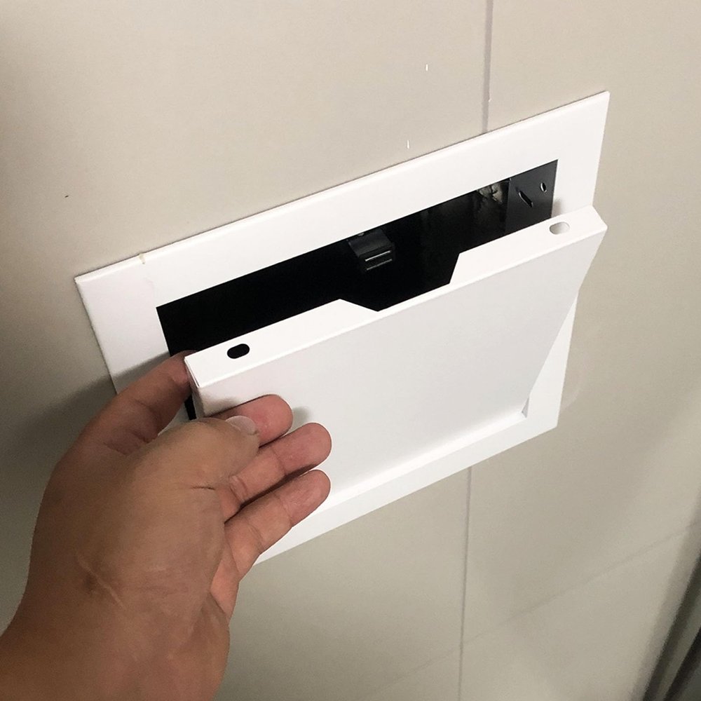 Attic Hatch, Metal Access Panel with Push Latch, White Access Door for Walls, Ceilings and Attics