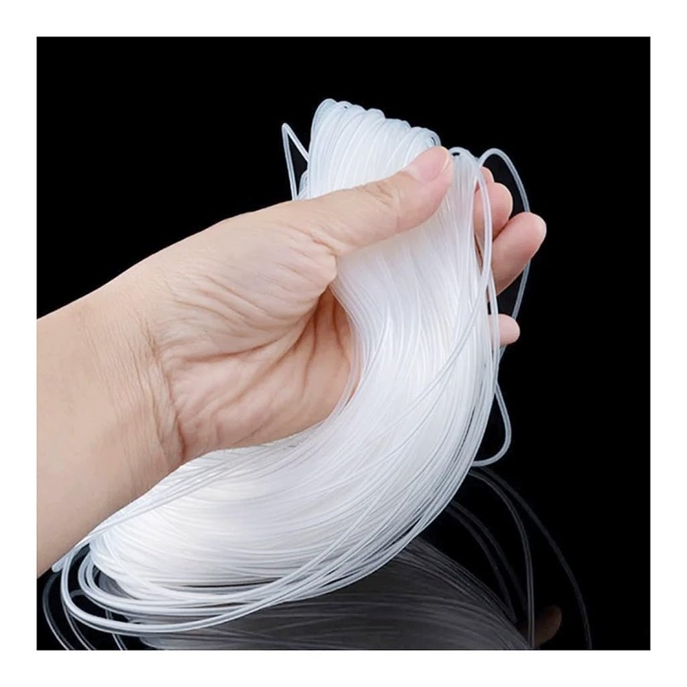 XLANDALYUEFA Flexible Transparent Silicone Rubber Tubing, 10 m, for Home Gardening, Multiple Sizes (0.5 mm ID x 1.5 mm OD)