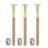 10 M6 x 40 mm Carbon Steel Furniture Bolts with Barrel Nuts view 3