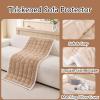 Generic Sofa Throw - Washable Milk Fiber Sofa Cover, Pet-Resistant Upholstery Protector, Non-Slip, Brown, 60 x 150 cm view 4