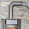 ULTECHNOVO Stainless Steel 45° Elbow Pipe for Fireplaces and Stoves, Heat-Resistant, 6 cm view 4