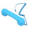Yinhing Retro Phone Handset with Cord, 3.5 mm Plug, Volume Control, 9-Ft Coiled Cable, Sky Blue view 3
