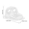 Alipis Transparent Plastic Hat Stand for Baseball Caps, 6 Pieces view 2