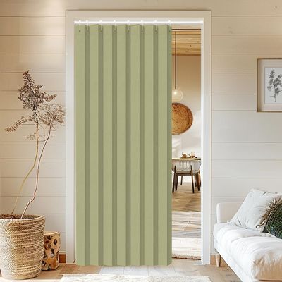 Custom-Made Foldable Blackout Curtain, Green, W240 x H220 cm
