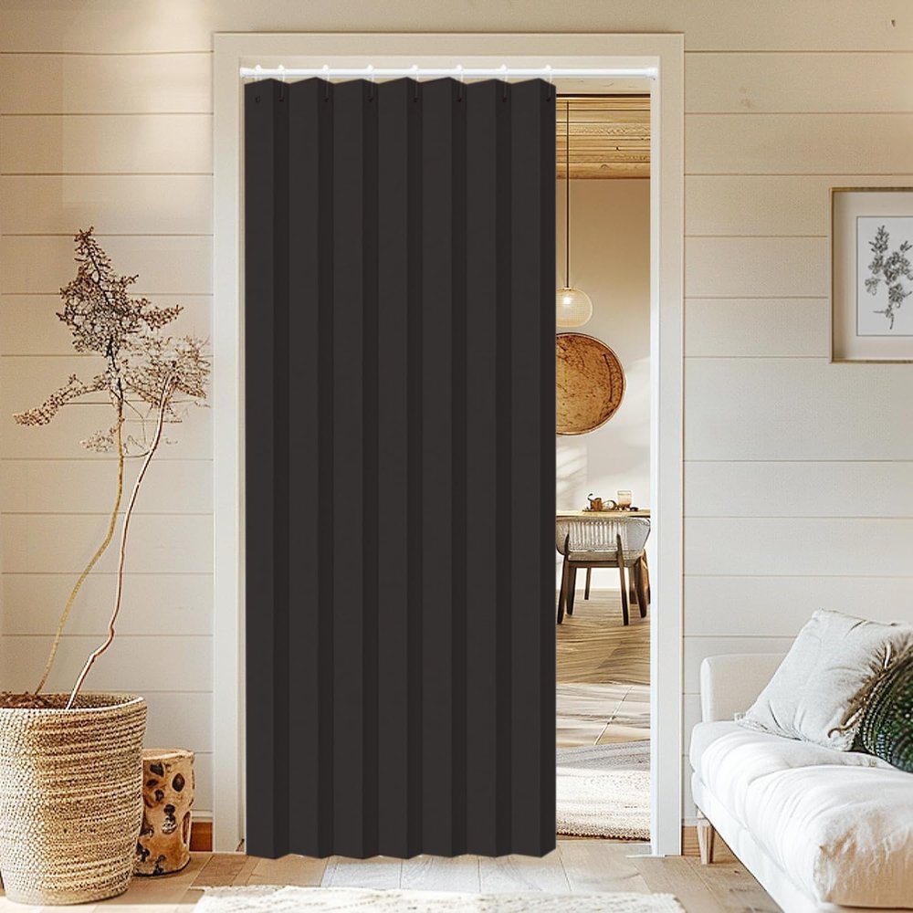 Made-to-Measure Blackout Curtain, Foldable, Black, W100 x H180 cm