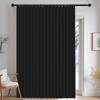Custom-Made Pleated Curtain for Indoor Use, No Drilling Required, Black, W260 x H240 cm view 1