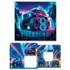 6 Monster Truck Invitations for an 8th Birthday view 2
