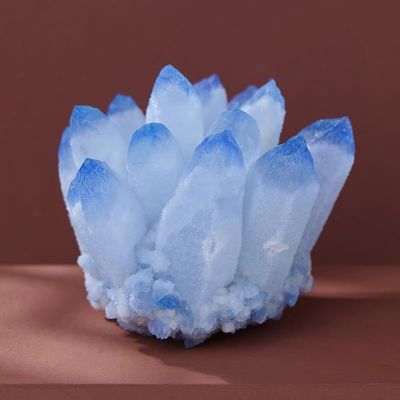 Blue Quartz Crystal Cluster, 200–300 g