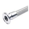 SMGLRUEAT 19 mm (1/2 in DN15) Ferrule, 50.5 mm Tri-Clamp Braided Flexible Hose, 500 mm Long, SS304 Pipe view 1