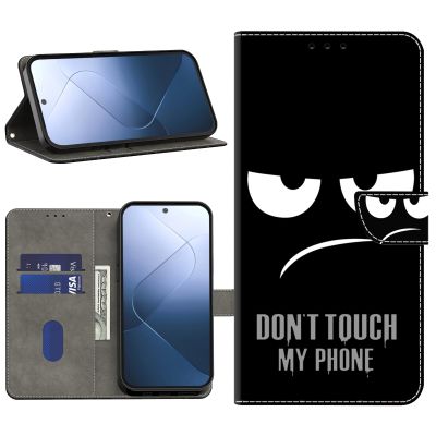 BOLELAW Case for Samsung Galaxy A57, PU Leather Wallet Case with Magnetic Closure, Stand Function & Card Slots, Don't Touch My Phone