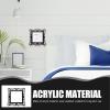 MAGICLULU 4-Piece Black Acrylic Light Switch Stickers view 3