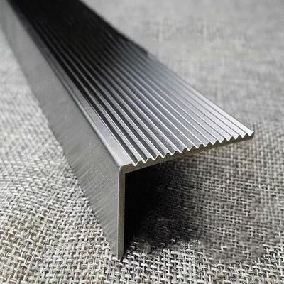 L-Shaped Stainless Steel Stair Edge Protector for Wood, Tile and Concrete