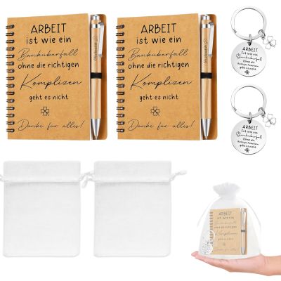 Farewell Gift for Coworkers – Gift Set with 2 Wooden Pens
