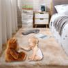 CUIMEI Kids' Room Rug 240 x 260 cm, Soft High-Pile Polyester, Easy-Care, Non-Slip Backing, Beige view 2