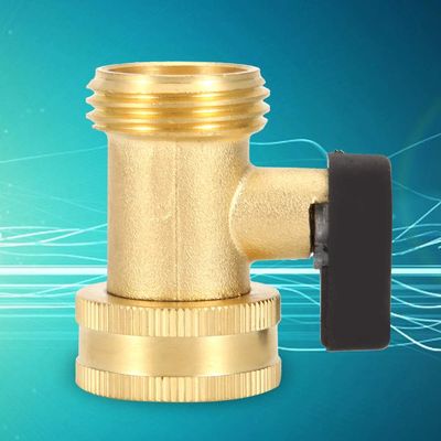 CHICIRIS Stainless Brass Ball Valve Connector for Garden Hose, 3/4 in DN20, 1.8 in