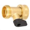 CHICIRIS Stainless Brass Ball Valve Connector for Garden Hose, 3/4 in DN20, 1.8 in view 2