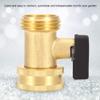 CHICIRIS Stainless Brass Ball Valve Connector for Garden Hose, 3/4 in DN20, 1.8 in view 4
