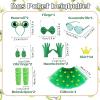 SINSEN 8-Piece Adult Frog Costume Set with Tulle Skirt and Accessories view 4