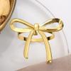 Bow Napkin Rings, Gold, Zinc Alloy, 6-Pack view 4