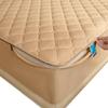 Zippered Mattress Protector 90 x 200, 140 x 200, 160 x 200, 180 x 200 cm, for 5–40 cm Mattresses, Quilted and Breathable, Khaki 140 x 200 + 25 cm view 1