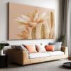 Cactus and Flower Wall Art on Canvas, 90 x 60 cm, Unframed view 1