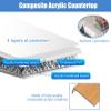 Acrylic Window Sill Cover Plates, Easy-to-Clean Oak Wood Design, Protective Replacement Board for Home Décor and Pet Safety view 3