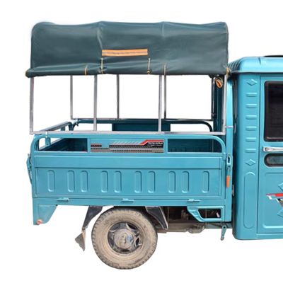 JIAOCKJIAO Tricycle Cover with Metal Frame, Roll-Up Curtain and Reflective Strips (43 x 31 in/110 x 80 cm)