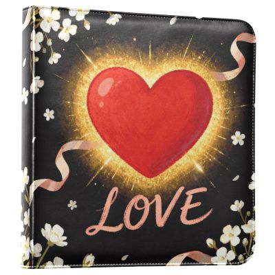 DIY PU Leather Scrapbook Album – Dark Love Heart