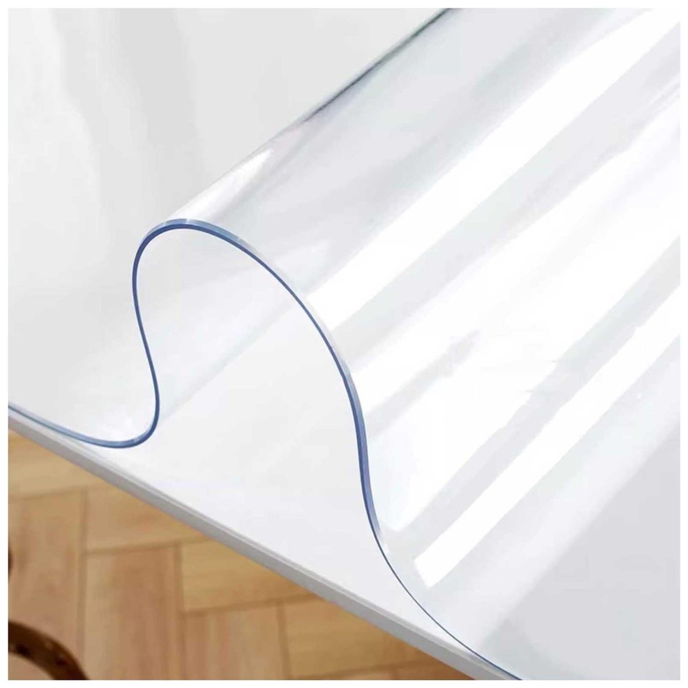 Easy-Care Transparent Table Protector, 80 x 105 cm, 1.5 mm PVC