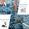 CUIMEI Bedroom Rug 345 x 355 cm, Non-Slip, Washable up to 30°C, Super Soft, Faux Fur, Dark Blue view 4