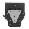 PBTMCD Rotating Tactical Belt Mount, Adjustable Quick-Release Base for 3-Hole Holsters and Magazine Pouches (BK) view 2