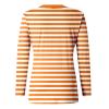 Striped Long-Sleeve Shirt, Red and White, Unisex Carnival Costume Top view 3