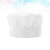TEHAUX Adjustable Cotton Chef Hat, White, Skin-Friendly view 2