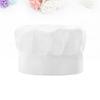 TEHAUX Adjustable Cotton Chef Hat, White, Skin-Friendly view 3